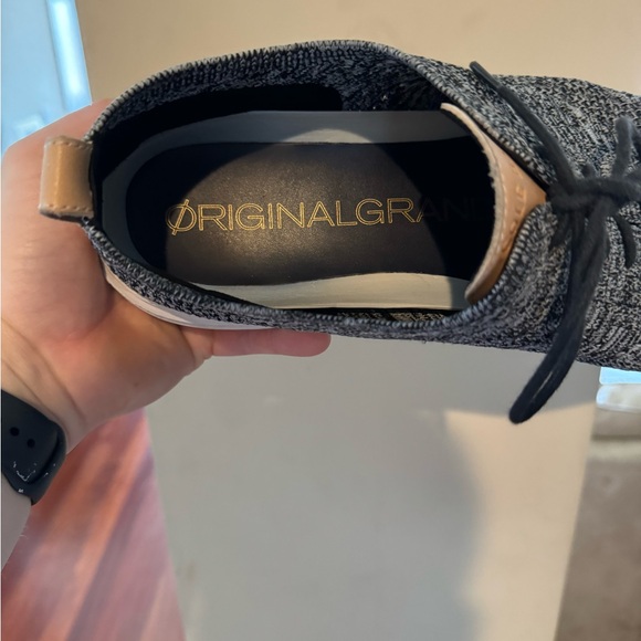 Cole Haan Men’s ZERØGRAND Stitchlite Wingtip Dress Shoe size 13. Gray & Black. - Picture 3 of 4